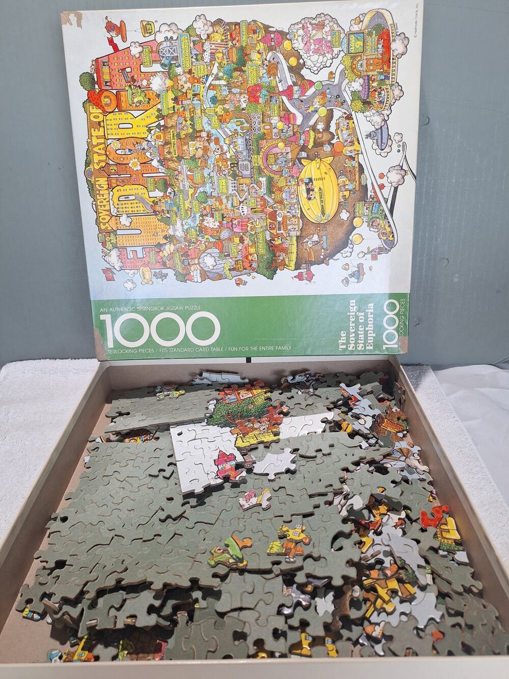 Springbok Sovereign State of Euphoria 1000 Piece Jigsaw Puzzle PZL5934 Complete
